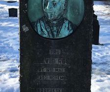 Portrett på gravstein (Vår Frelsers gravlund i Oslo)
